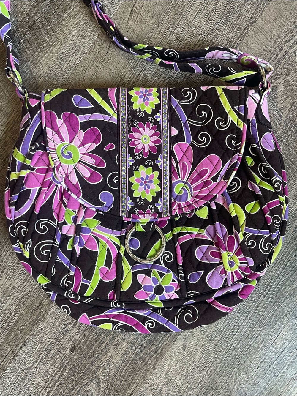 NWOT Vera Bradley Saddle Up Purple Punch print retired - Picture 2 of 10